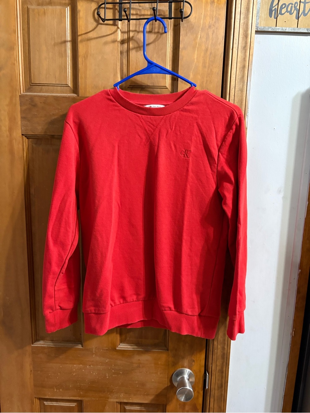Calvin Klein Red Crewneck Sweatshirt - w
